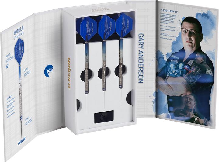 Actual product image Unicorn Phase 3 World Champion Gary Anderson Steel Dart Presentation Box (23 g)