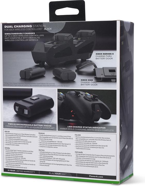Produktbild PowerA Duo Charging Station (Xbox One X, Xbox Series S, Xbox One S, Xbox Series X)