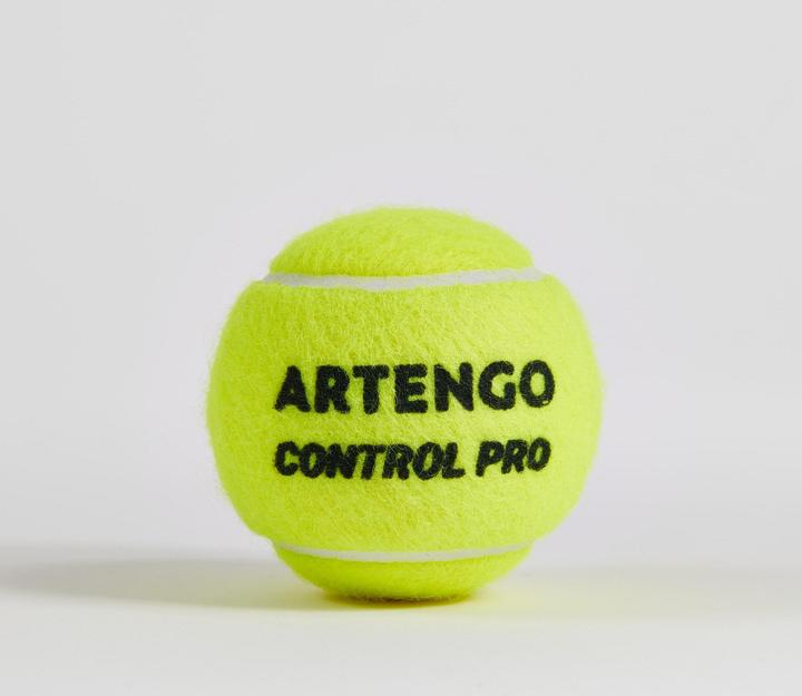 Actual product image Artengo Tennis balls Control Pro - tin of 4 yellow