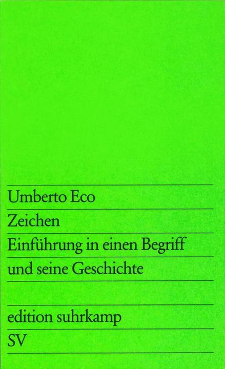 Produktbild Zeichen (Deutsch, Umberto Eco, 1977)