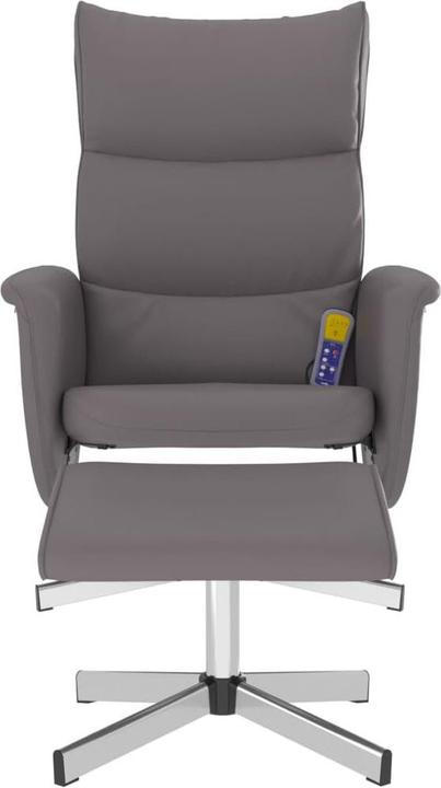Produktbild VidaXL Massagesessel mit Fusshocker Grau Kunstleder,Farbe