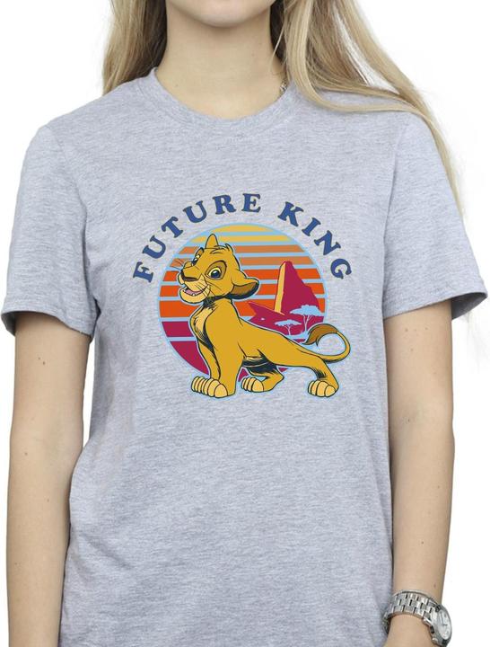 Actual product image Disney Womens/Ladies The Lion King Future King Cotton Boyfriend T-Shirt (L)