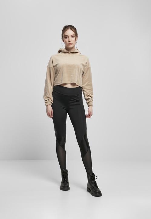 Image du produit Urban Classics Sweat à capuche croisé en velours pour femmes (L)