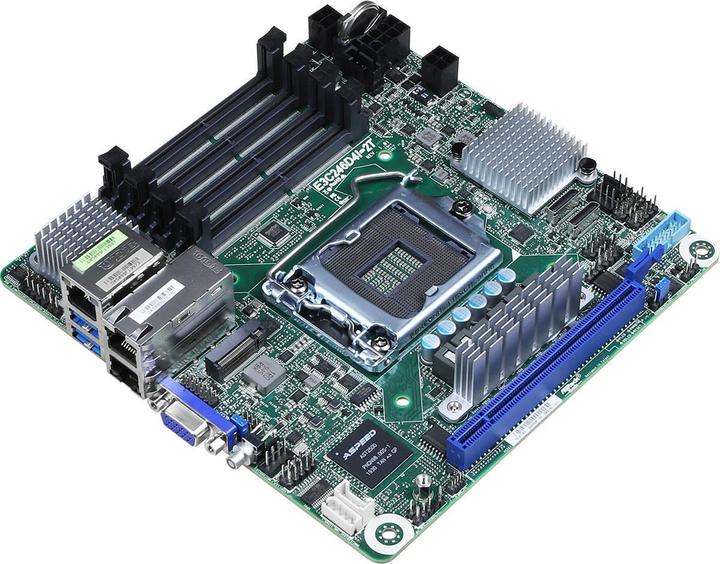 Actual product image AsRock Mainboard E3C246D4I-2T (LGA 1151, Intel C246, Mini-ITX)