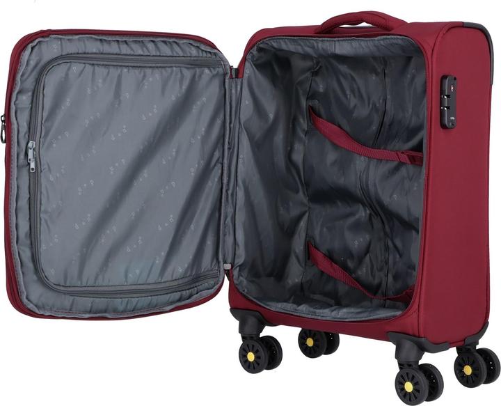 Image du produit D&N Travel Line 9704 4 roues trolley cabine S 55 cm avec soufflet extensible (38 l, Bagage à main (jusqu'à 50l))