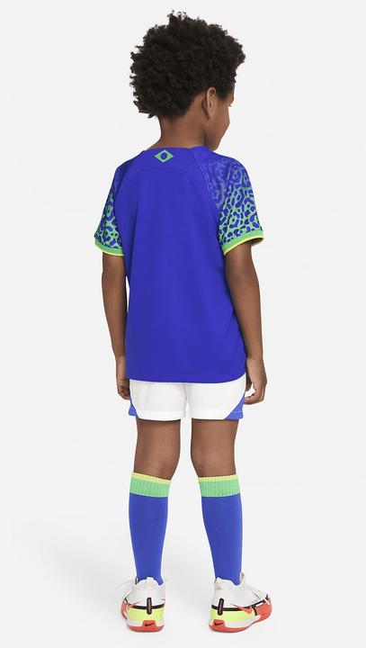 Image du produit Nike Brésil Extérieur Jeu de maillots pour jeunes enfants Coupe du Monde (M)