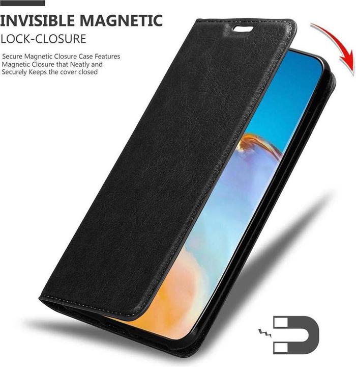 Actual product image Cadorabo Book Invisible Magnet Cover (Huawei P40 Pro+)