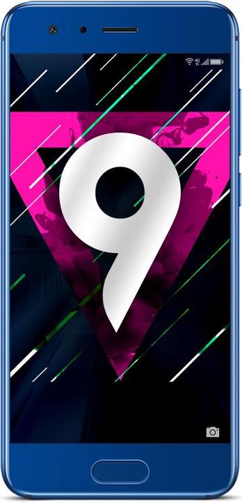 Produktbild Honor 9 (64 GB, Sapphire Blue, 5.15", Hybrid Dual SIM, 12 Mpx, 4G)