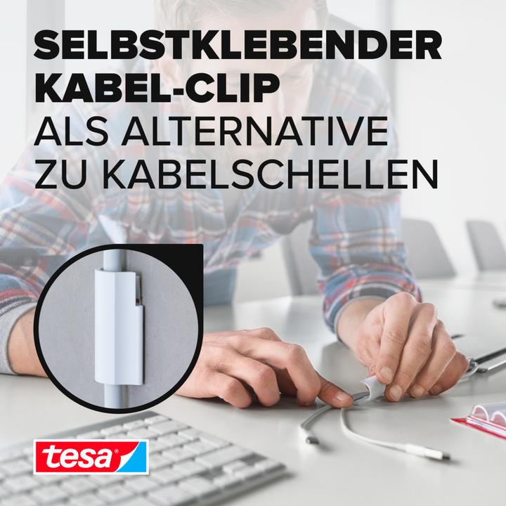 Produktbild tesa 3x Powerstrips Kabelclip