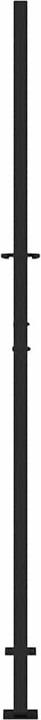 Produktbild VidaXL Gartentor Schwarz 105x205 cm Stahl Flammen-Design Zauntor Outdoor Tor