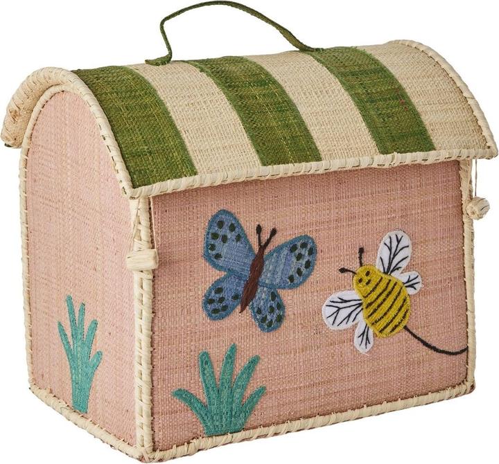 Rice Raffia Kids Bag Butterfly Theme