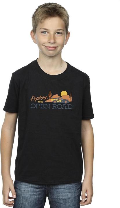 Actual product image Disney Boys Cars Explore The Open Road T-Shirt (152, 158)
