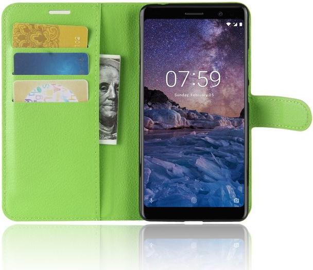 Produktbild MU Classic Litchi Leder Bookcover Series (Nokia 7 Plus)