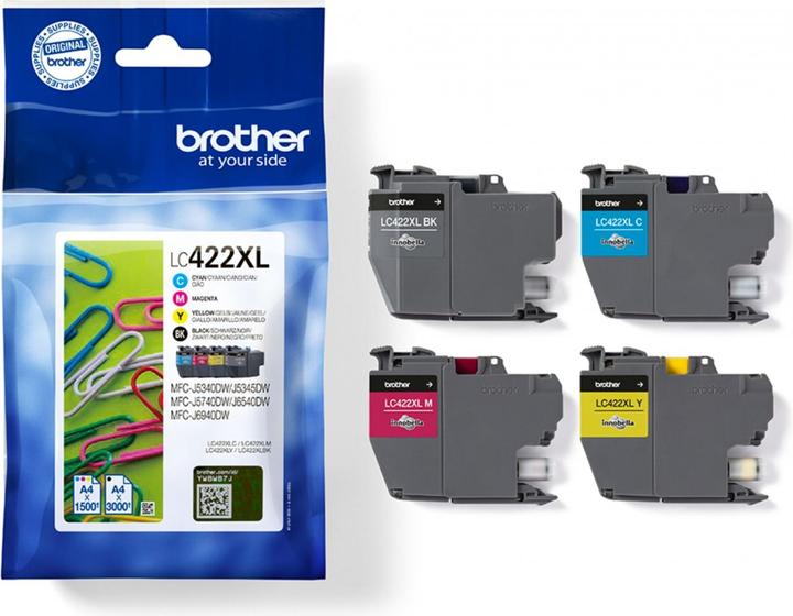 Actual product image Brother LC422XL HY Value Pack (M, C, FC, Y)