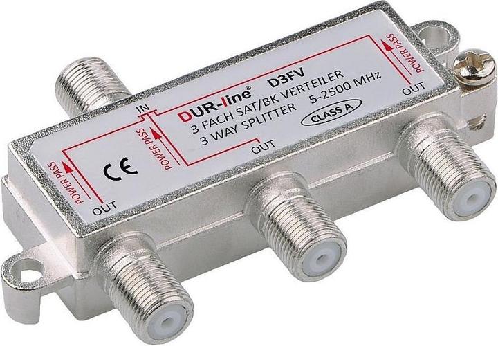 Immagine prodotto Dur-Line D3FV, distributore BK-SAT a 3 vie, compatibile con Unicable (Morsettiere)