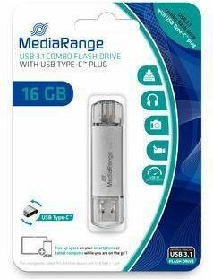 MediaRange USB flash drive 16 GB combo with Type-C USB flash drive 16 GB (16 GB, USB-A, USB 3.0)