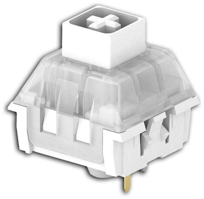 Produktbild Ducky Kailh Box White Switches, mechanisch, 3-Pin, clicky, MX-Stem, 45g - 110 Stück
