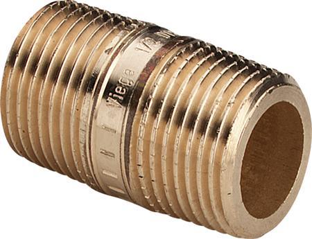 Produktbild Viega nippelrør 34" x 120 mm rødgods