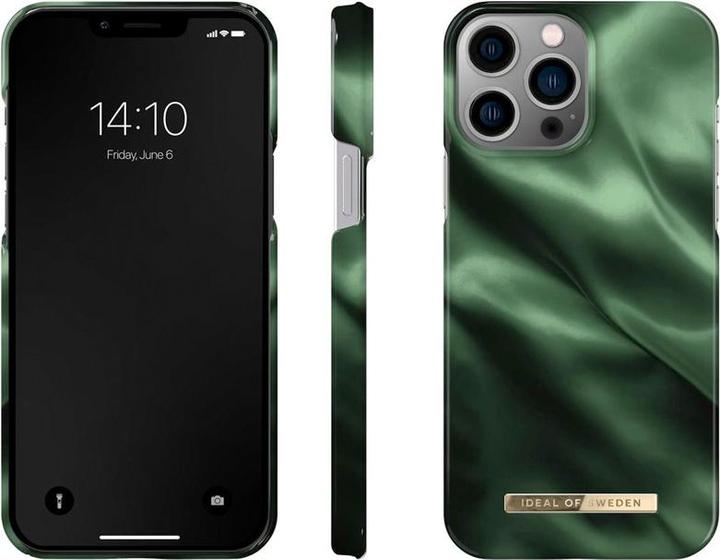 Actual product image iDeal Of Sweden Designer Hard Cover Emerald Satin (Apple iPhone 13 Pro Max)