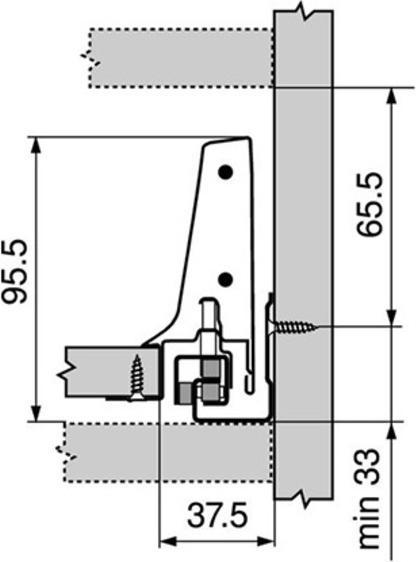 Produktbild Blum Komplett-Frontschubkasten-Set TANDEMBOX M / C mit Reling, seidenw