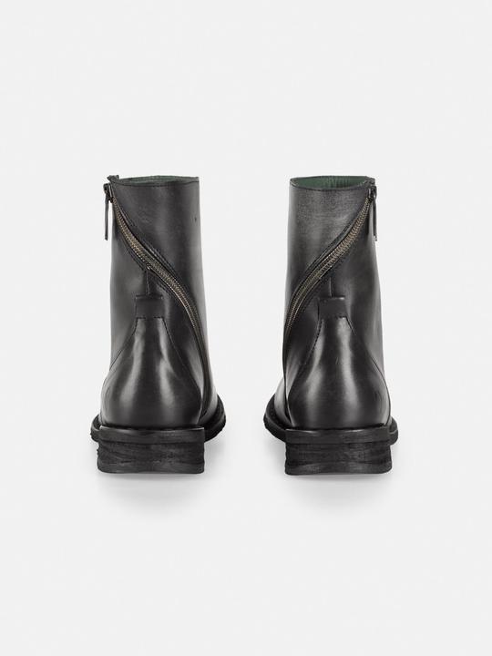 Image du produit Felmini GREDO D898 Bottes de motard à lacets en cuir noir avec une finition vintage. Ces bottes attrapent (42)