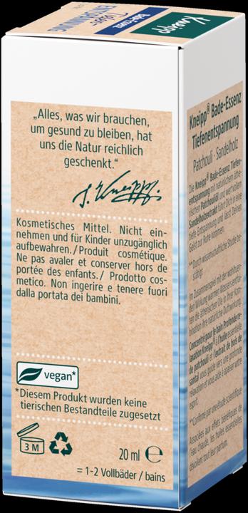 Actual product image Kneipp Bath Essence Deep Relaxation MINI (20 ml, Bath oil)