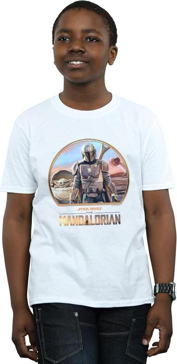 Actual product image Star Wars Boys The Mandalorian Mando And The Child T-Shirt (152, 158)