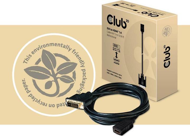Actual product image Club 3D CAC-1010 DisplayPort to Dual Link DVI-I active adapter (USB, 6.10 cm)