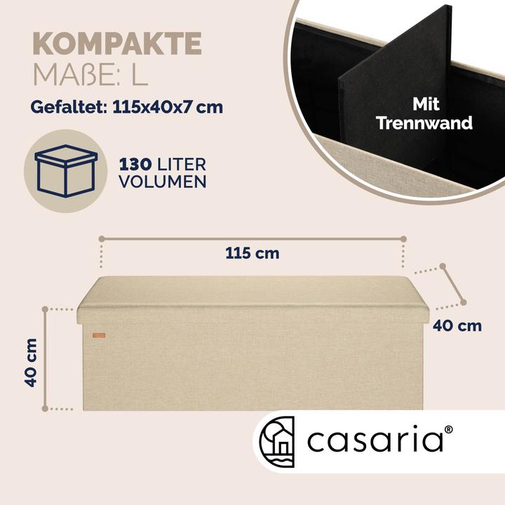 Image du produit Casaria Coffre-siège (115 cm)