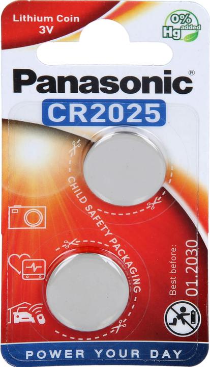 Actual product image Panasonic Lithium Power CR2025 (2 pcs., CR2025, 165 mAh)