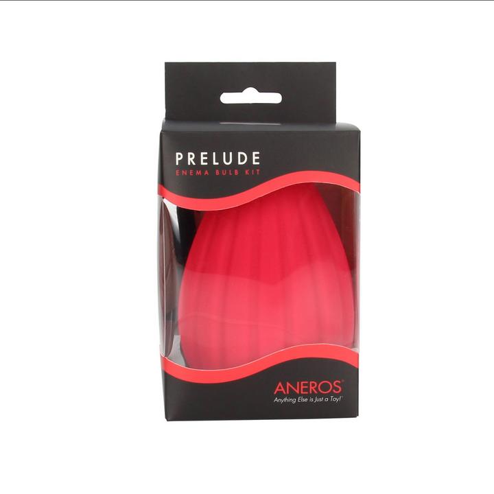 Actual product image Aneros Prelude Enema Bulb Kit - Red (Intimate washing lotion)