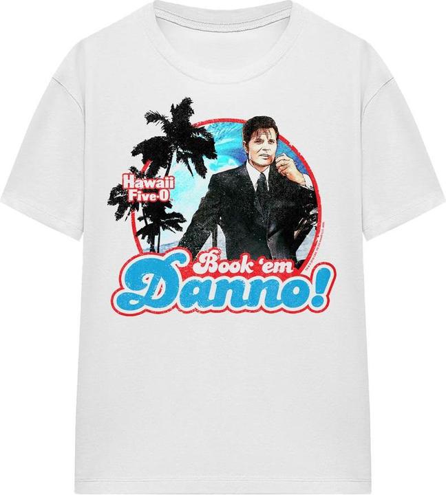 Actual product image Hawaii Five-0 Unisex Adult Book Em Danno T-Shirt (M)