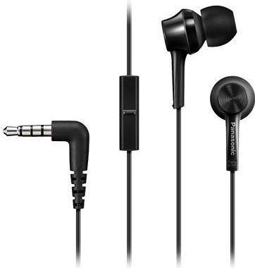 Actual product image Panasonic RP-TCM55E-K In-Ear Headphones Black (Cable)