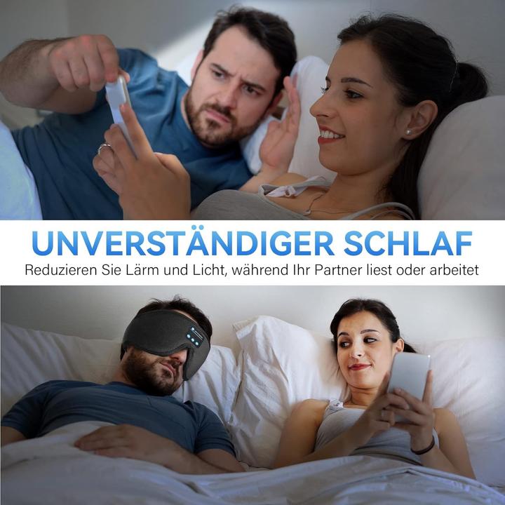 Image du produit Cbx Masque de sommeil Bluetooth avec écouteurs, écouteurs de sommeil sans fil (Sans fil)