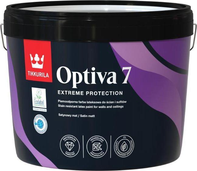 Actual product image Tikkurila Paints Optiva Satin Matt 7 Ba 9l (Satin matt)