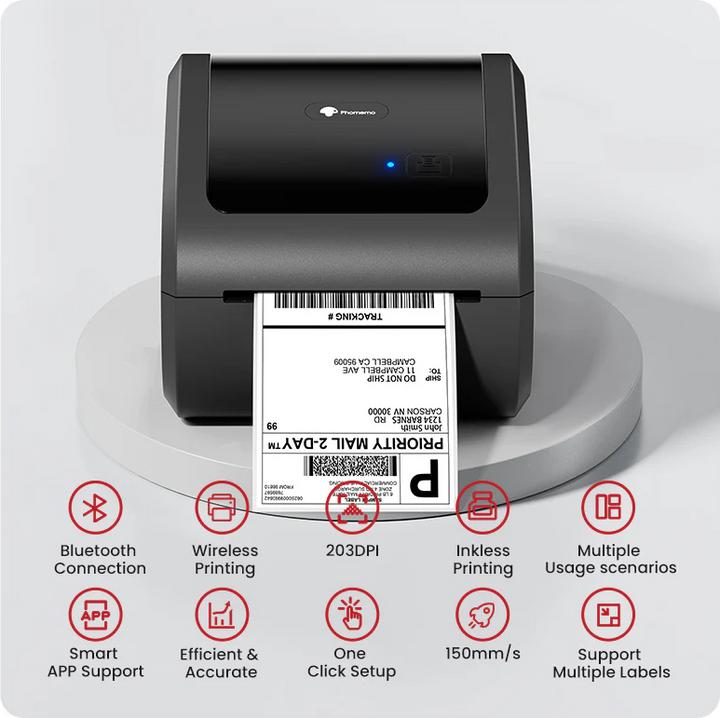 Image du produit Phomemo D520-BT mit Bluetooth BLA/WHI (203 dpi)