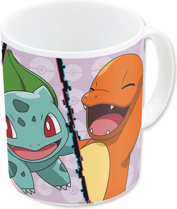 Immagine prodotto Konix Tazza Pokemon Glumanda, Bulbasaur, Schiggy, Pikachu 320 ml (320 ml, 1 x)