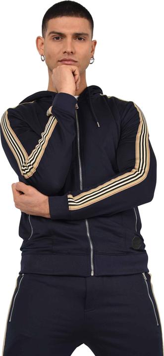Actual product image Project X Paris Hooded sweatshirt with zipper and equestrian stripes (XL)