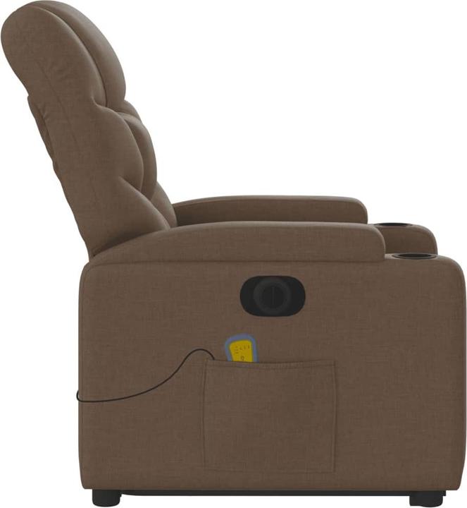 Actual product image VidaXL Electric massage chair with stand-up aid fabric