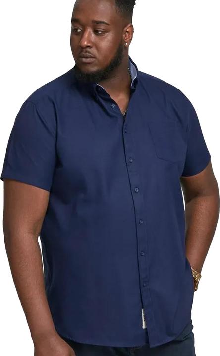 Immagine prodotto DUKE Camicia James Oxford Kingsize a maniche corte da uomo (4XL)