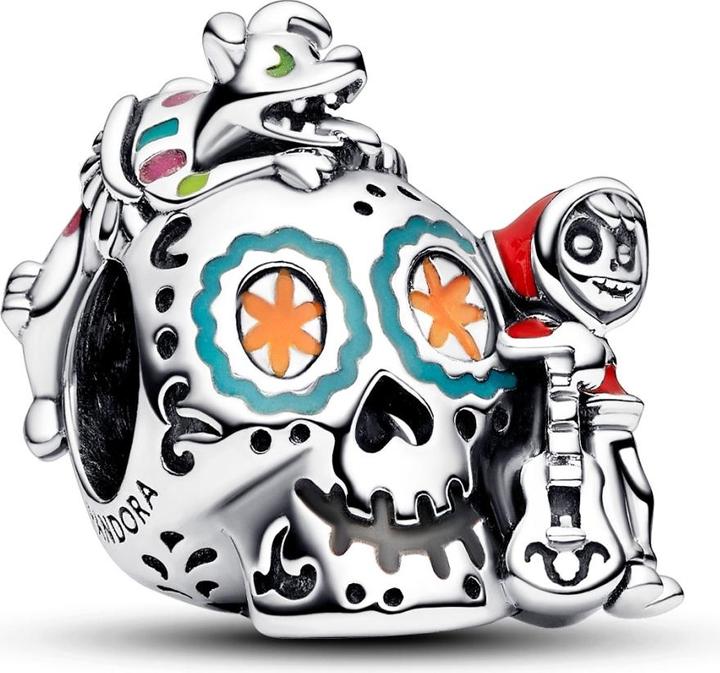 Pandora Coco Miguel & Dante Glow in the dark Totenkopf (Silber 925)