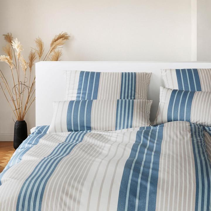 Actual product image Elegante Range dunkelblau (Bedding set, 135x200 cm + 80x80 cm)