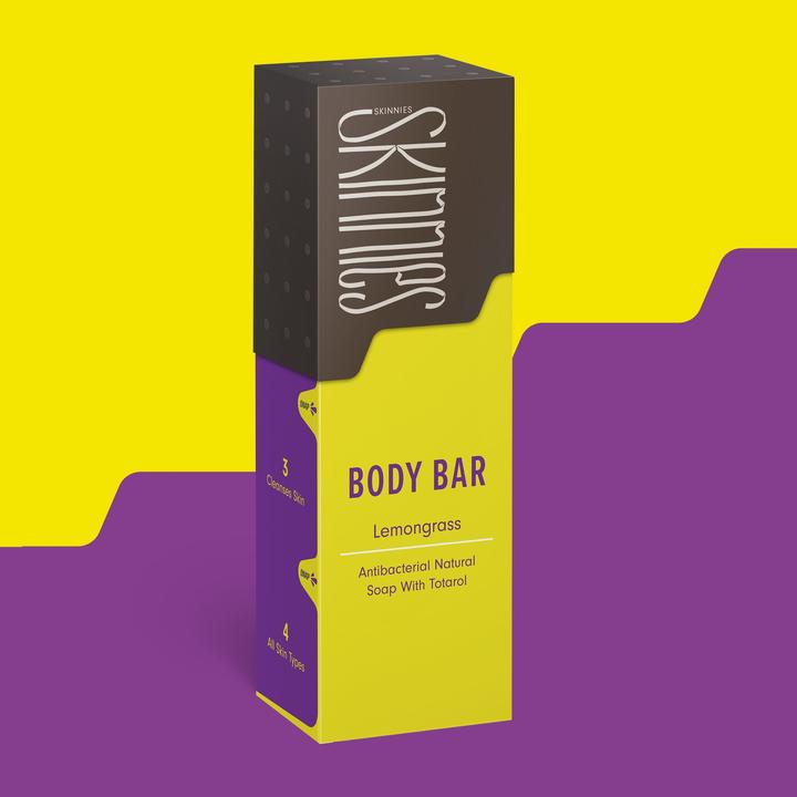 Image du produit Skinnies Body Bar Lemongrass (Savon dur, 100 ml)