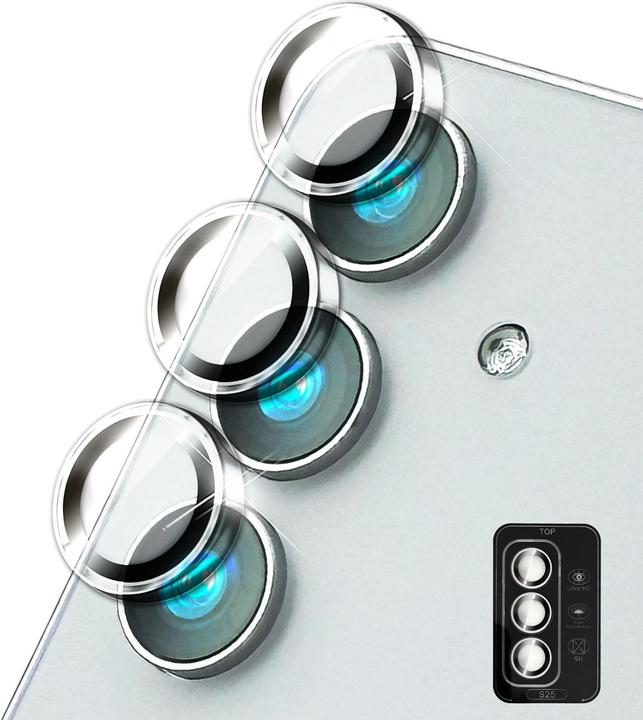 Produktbild Nalia Focus.Pro CLX - Kameraschutz Linsenglas Reflexionsfrei - Camera Lens Protector (1 Stück, Samsung Galaxy S25)