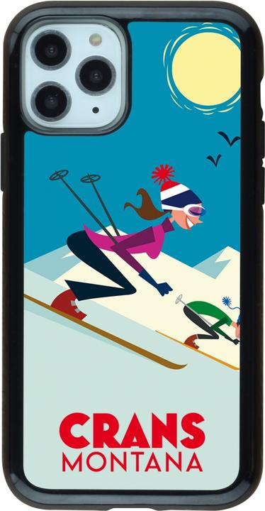 Produktbild PhoneLook Hülle Hybrid Armor schwarz Crans-Montana Ski Downhill (Apple iPhone 11 Pro)