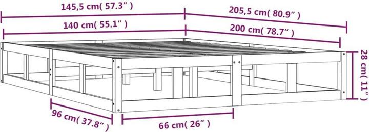 Actual product image VidaXL Seven (140 x 200)