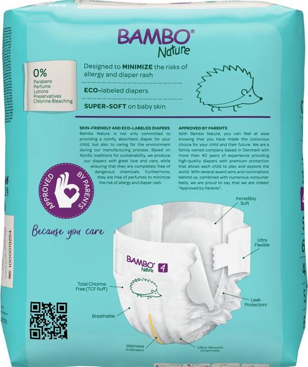 Produktbild Bambo Biowindeln Maxi (Gr. 4, Tragepack, 24 Stück)