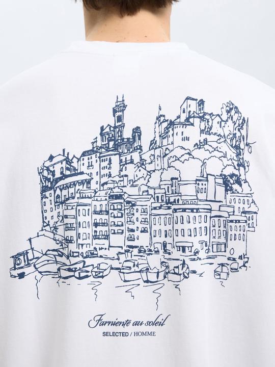 Actual product image Selected Homme Loose Fit Print T-Shirt (L)