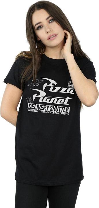 Image du produit Toy Story Womens/Ladies Pizza Planet Cotton Logo Boyfriend T-shirt (L)
