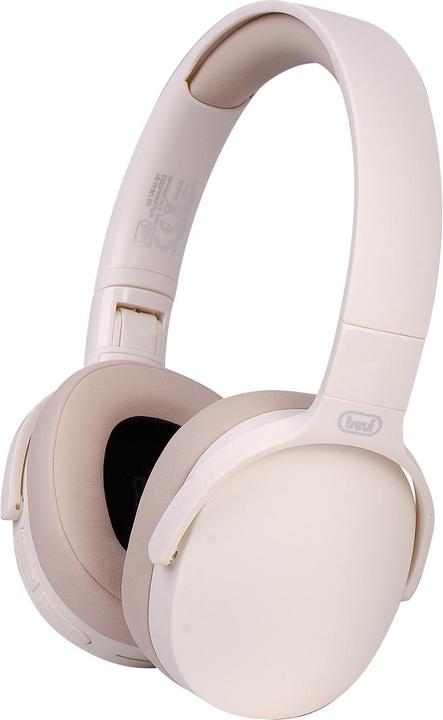 Trevi DJ 12E45 BT Wired and Cordless Headset A Pavilion Music and Bluetooth Calls Cream (7 h, Cable)